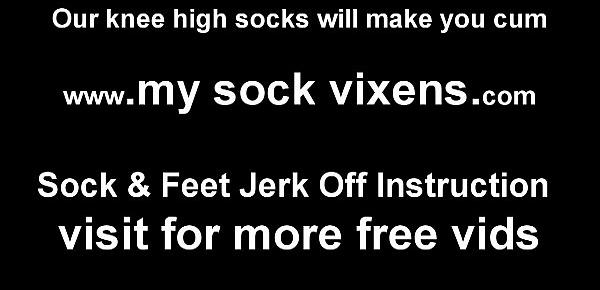  You can jerk off to me in nothing but knee high socks JOI